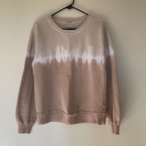 Abercrombie & Fitch Tan and Brown Dyed Soft Pullover